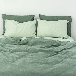 Fabricant de literie Green Stone Washed, housse de coussin 100% coton, vente en gros, naturelle, écologique, pour la maison et l'hôtel - Product Image 1