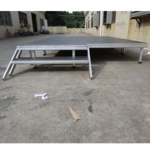 เวทีกลางแจ้งแบบพกพาปรับระดับความสูงได้พร้อมขาอะลูมิเนียมอัลลอยสำหรับการแสดงดนตรี ประกอบง่าย - Product Image 2