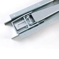 Serrure à bascule pour camion robuste, fixation de ramassage plaquée de Zinc, poignée de remorque, verrou de porte