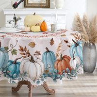 Nappe en polyester imprimée pour Thanksgiving, Hiver, Noël, Pâques, et autres fêtes – Décoration de table pour le dîner – Vente en gros