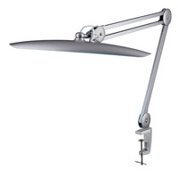 Lampe de salon de beauté LED 9501LED à large abat-jour, 24W, lumière cosmétique pour les cils, lampe de travail LED rechargeable avec pince