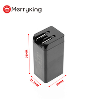 Mini taille Mini taille SAA certifié CE UL 3 ports type-c Pd 25w PPS Portable Oem Qc3.0 chargeur mobile rapide pour téléphone à charge rapide