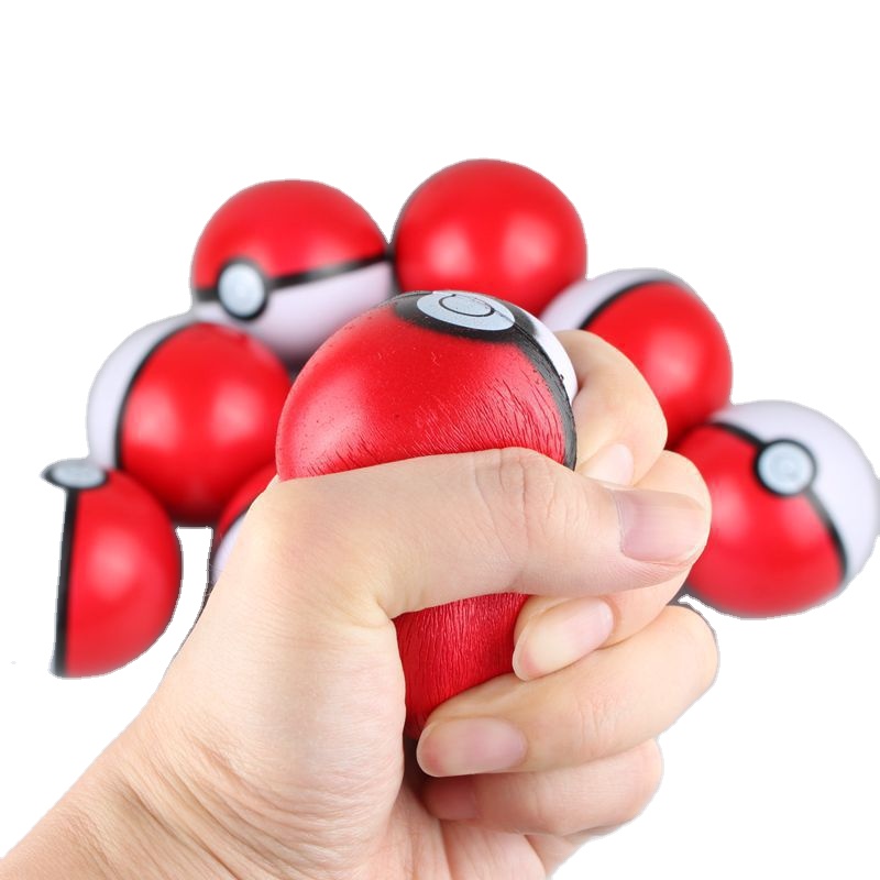 (Горячая распродажа) Высококачественная резиновая бомба Pokeball 7 см капсула pokeball сжимаемая офисная игрушка для снятия стресса в подарок