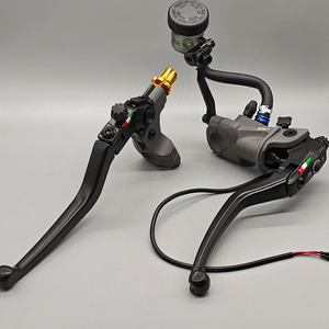 Maître-<span class=keywords><strong>cylindre</strong></span> <span class=keywords><strong>radial</strong></span> universel modifié pour <span class=keywords><strong>moto</strong></span>, ensemble embrayage + pompe droite avec jauge d'huile visible, frein à main de stunt - Product Image 2