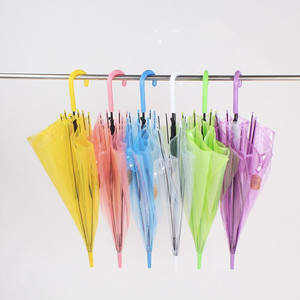 SUNDAY Small Straight <strong>Umbrella</strong> Adults <strong>Colorful</strong> PVC Fabric Auto Function Logo Printed Plastic Mini Rain - Product Image 6