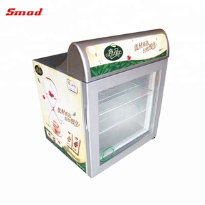 Counter Top Glass Door <b>Freezer</b> Display for Ice and Foods Ssm-50b Display <b>Freezer</b> for Ice - Product Image 3