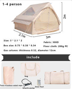 Tienda de campaña inflable automática hermética duradera de lujo tela Oxford venta - Product Image 3