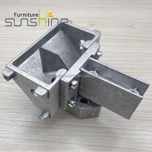 Conectores de Tubo de Aleación de Aluminio para Muebles de Oficina, Accesorios para Mesas Modelo <span class=keywords><strong>CO4</strong></span>, Componentes Esenciales - Product Image 6