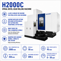 Machine de découpe d'engrenages coniques hélicoïdaux CNC H2000C pour la production de dents d'engrenages de boîtes de vitesses industrielles – Fourniture en gros
