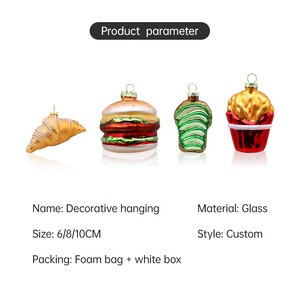 Tùy Chỉnh Thủy Tinh Giáng Sinh Trang Trí Cá Nhân Hộp Giấy Handmade Xmas Thủy Tinh Đồ Trang Trí Cây Giáng Sinh Trang Trí Cho Lễ Hội - Product Image 3