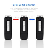 Grabadora Portátil Aomago con Memoria Flash de 8GB, Equipo de Grabación de Sonido Pequeño en Formato de Audio WAV