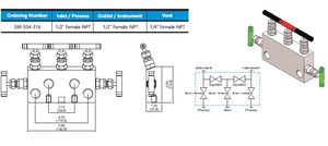 2 3 5 yollu vana manifoldu yüksek basınçlı yağ manifoldları vana - Product Image 5