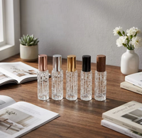 Flacon vaporisateur en verre haut de gamme de 10 ml pour échantillons de voyage portables de parfum de courge amère.
