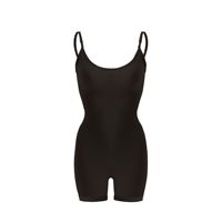 Body moulant pour femmes, vêtement moulant sans couture, col rond, contrôle du ventre