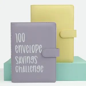 Buku tantangan hemat dengan amplop buku perencana anggaran untuk penganggaran 100 amplop tantangan Binder