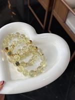Bracelet en cristal naturel de rhylite dorée claire Sinyore