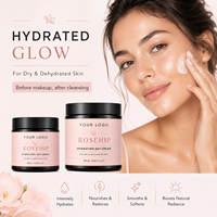 Crème visage à la rose musquée sans logo 120 ml, soin du visage, hydratation profonde de la peau, douceur confortable, éclat soyeux, crème visage