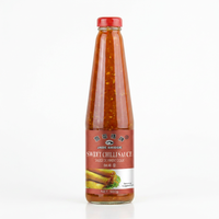Chinesische OEM-Fabrik Thai-Style Tomaten- & Chili-Sauce in Plastikflaschen Großhandel 230g Sriracha Chilisauce für Supermärkte