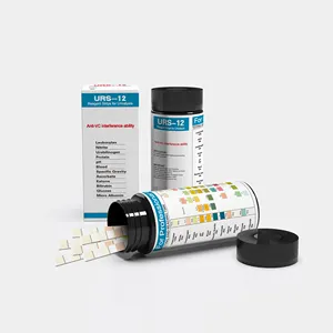 12 Parameters Human Urinalysis Test Strips, Micro Albumin Creatinine Self Diagnostic Testing Urine Dipstick