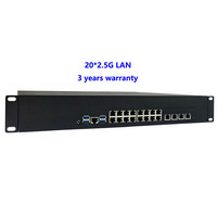 2U Kurumsal Ağ Güvenlik Güvenlik Duvarı Cihazı Intel Core E5 V3/v4 4x 10G SFP+ 20x 2.5G Bağlantı Noktaları VPN SD-WAN Şube Ofisi için