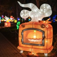 Farol de Parque Grande Personalizado con Luces para Eventos Nocturnos en Interiores/Exteriores, Decoración de Iluminación, Faroles con Temática de Animales