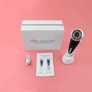 BLK Shein Tiktok Products 2023 Wholesale Led EMS Face Massager Hot And Cold Beauty Equipment Man Skincare
