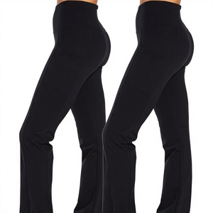 women high waist flared yoga pants soft stretch comfortable workout <b>leggings</b> for <b>gym</b> fitness and yoga activewear - Product Image 1
