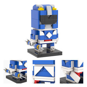 Guerrier MOC7490-7495 en vert rouge bleu jaune rose noir Zyurabger Science Fiction film assembler bricolage blocs de construction enfants jouets - Product Image 5