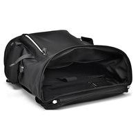 Sac à dos pour ordinateur portable en PU tendance avec motif lettres, housse imperméable et port de chargement USB – Idéal pour l'école et les voyages – Unisexe