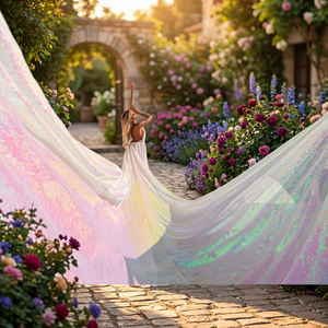 Robe de mariée vintage en satin de soie blanc perle, coupe crayon, longueur ras du sol, col en V, dentelle, ajustement cintré, écologique - Product Image 2