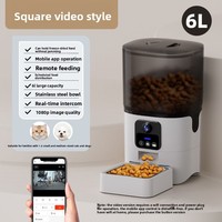 Distributeur automatique intelligent de nourriture pour chat PA, machine tout-en-un avec contrôle automatique, alimentation programmée, compatible Wi-Fi