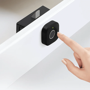 Keyless File Fingerprint Latch Langlebige Kunststoff möbel Büro Schreibtisch Kleider schrank Schrank tür Schublade Sicherheits schrank Magnets chloss - Product Image 1