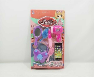 ชุดของเล่นแต่งหน้าลอลลี่ชุดเสริมความงามพลาสติกขนาดเล็กสำหรับเด็กผู้หญิงอายุ 4-6 ปี - Product Image 1