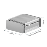 Boîtier en aluminium 6063 usiné CNC de précision, à dissipation thermique fractionnée, sablé et anodisé, haute résistance, blindage EMI/RFI pour PCB