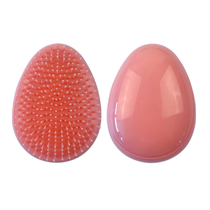 <span class=keywords><strong>Cepillo</strong></span> de pelo desenredante en forma de huevo portátil para mujeres y niños peine de masaje de cuero cabelludo antinudo - Product Image 2