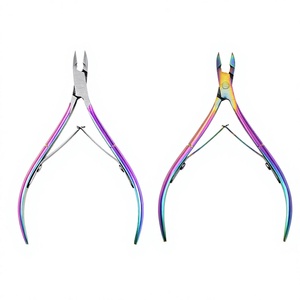 MORGANS INDUSTRIES Rainbow Stainless Steel Nail Clippers <b>Flat</b> Jaw 12.5 MM Sharp Blade Durable Professional Design Nails Nails - Product Image 1