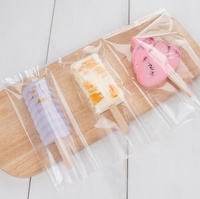 Emballage de sucettes glacées en plastique personnalisé, sacs d'emballage de sucettes glacées transparentes thermoscellables