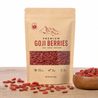Baies de Goji biologiques du Ningxia, étiquette privée OEM, emballage personnalisé, vente en gros directe d'usine
