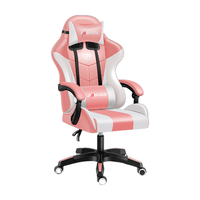 Chaises de bureau pour jeux sur PC, chaises de course, inclinables, en cuir, Autofull Gamer, dropshipping, chaise de jeu LED avec repose-pieds