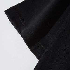 T-shirts unisexes personnalisés avec logo imprimé, 2024 plus récent t-shirt noir en gros - Product Image 6