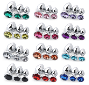 Jouet anal très vendu, taille S/M/<span class=keywords><strong>L</strong></span>, acier inoxydable, bijou métallique, plug anal, anus, femmes, hommes, jouets sexuels, boutique en ligne - Product Image 2