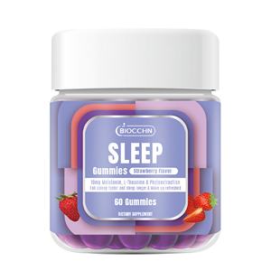 Gomitas para Dormir con Melatonina de Marca Privada de Fabricante OEM con <span class=keywords><strong>Magnesio</strong></span> y 5-HTP para Adultos y Niños, Orgánicas, Veganas, Certificadas Halal - Product Image 1
