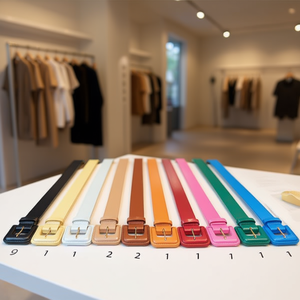 Cinturón de PU con hebilla cuadrada de 4 cm de la marca Z para mujeres y hombres, accesorio de moda. - Product Image 4