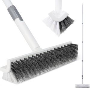 In the Trend 2-in-1 Floor Brush & <b>Squeegee</b> Wiper with Stainless Steel Handle Eco-Friendly for Household Floor Window Cleaning - Product Image 1