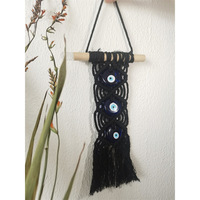 Tapisserie en coton tissé de style INS faite à la main pendentif bohème bleu oeil décoration murale objets décoratifs pour la maison moderne