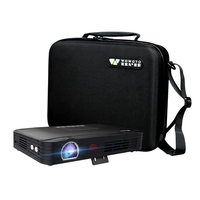 WOWOTO 1080P Mini projecteur intelligent portable Android WIFI BT, projecteur LED DLP 4000 lumens, compatible 3D, stéréo HIFI, haut-parleurs intégrés