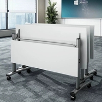 Table de conférence moderne modulaire rabattable Table de formation pliable pour le bureau et l'école Bureau pliant nouvelle génération