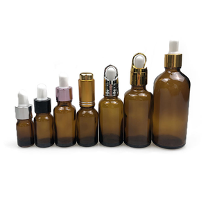 30ml 50ml 100ml Clear <b>Glass</b> Dropper <b>Bottles</b> for Essential Oil Serum & Cosmetic Packaging with Screen Printing-Refillable - Product Image 1