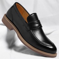 Nouvelles Chaussures Habillées 2026 pour Hommes : Mocassins Tendance Style Britannique, Richelieu Grande Taille pour Hommes d'Âge Moyen