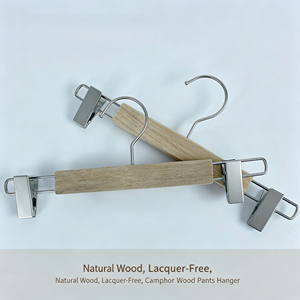 Cintres à jupes en bois de camphre aromatique de 30,5 cm, écologiques, non peints, en bois massif, <span class=keywords><strong>anti</strong></span>-marques, organisateur de garde-robe - Product Image 3